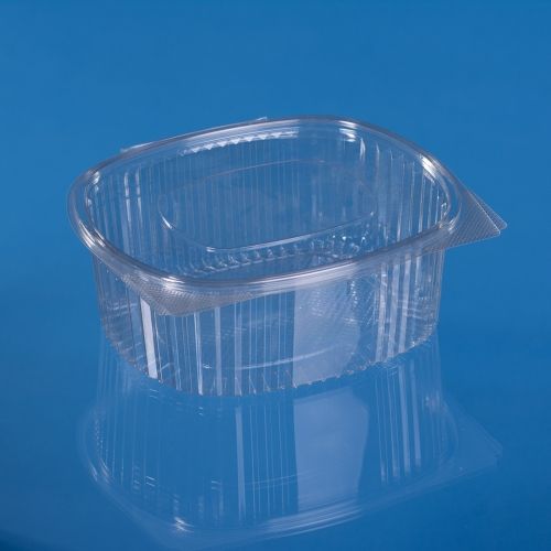 PET OVAL HINGED LID CONTAINER 2000 ML ( 451 DO7P 2000 ) 