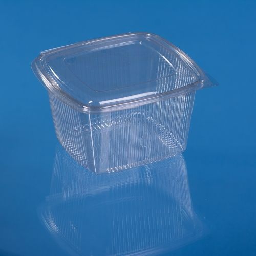 PET SQUARE HINGED LID CONTAINER FT208 2000 ML