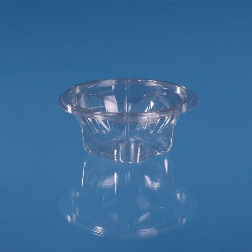 ROUND PET HINGED LID CONTAINER 500 ML