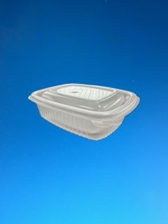 OVAL PP HINGED LID CONTAINER 375ML