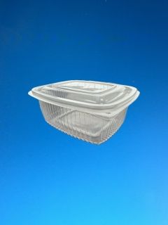 OVAL PP HINGED LID CONTAINER 500ML