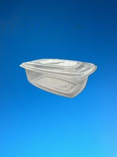 OVAL PP HINGED LID CONTAINER 750ML