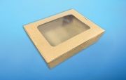 KRAFT PAPER CONTAINER 900 ML WITH WINDOW