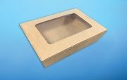 KRAFT PAPER CONTAINER 900 ML WITH WINDOW