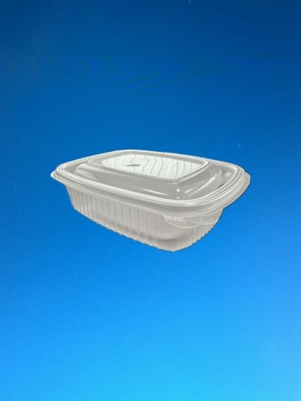 OVAL PP HINGED LID CONTAINER 375ML