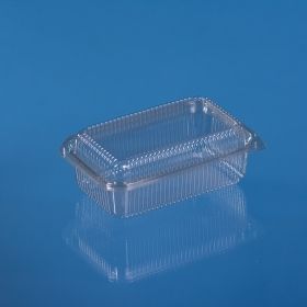 PET HINGED LID CONTAINER 750 ML DOME LID